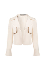 Crop Jacket with Storm Flap