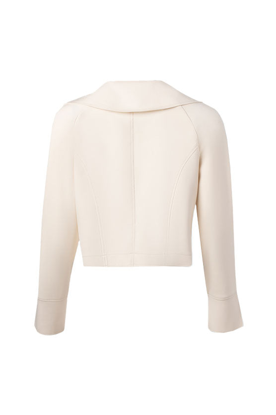 Crop Jacket with Storm Flap