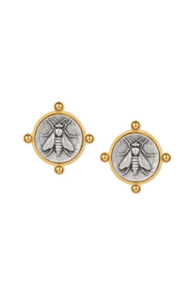 Orielle Earrings Mini Abeille Medallion