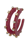 Lg City Girl Jewel Hoop