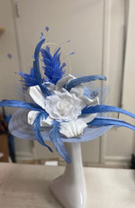 Hat Blue White Flower