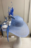 Hat Blue White Flower