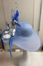 Hat Blue White Flower