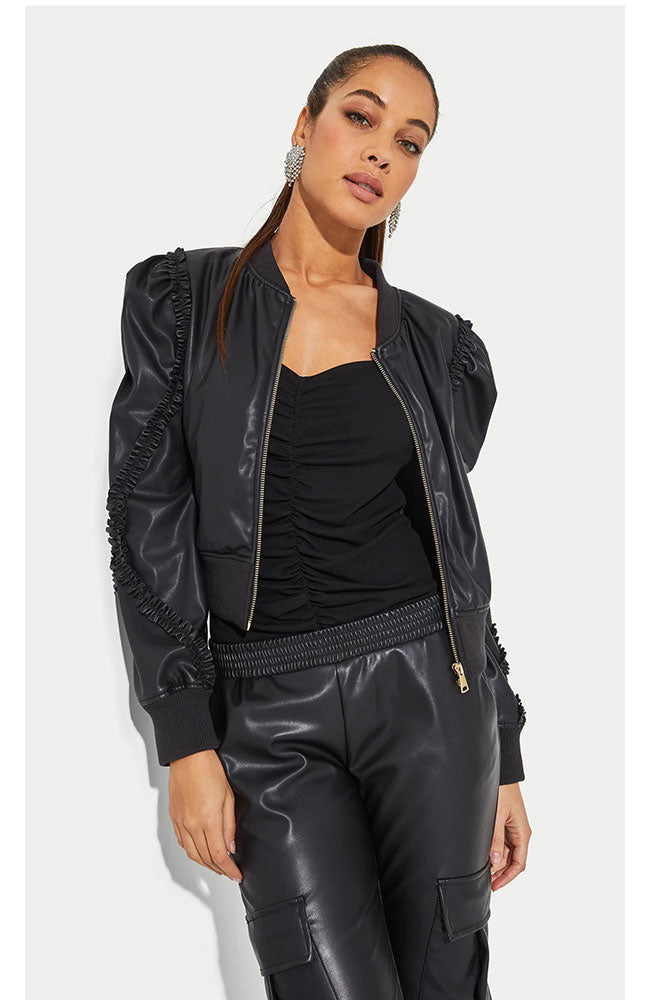Chloe Vegan Leather Bomber