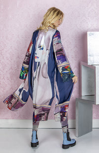 Kimono Dress with Patch