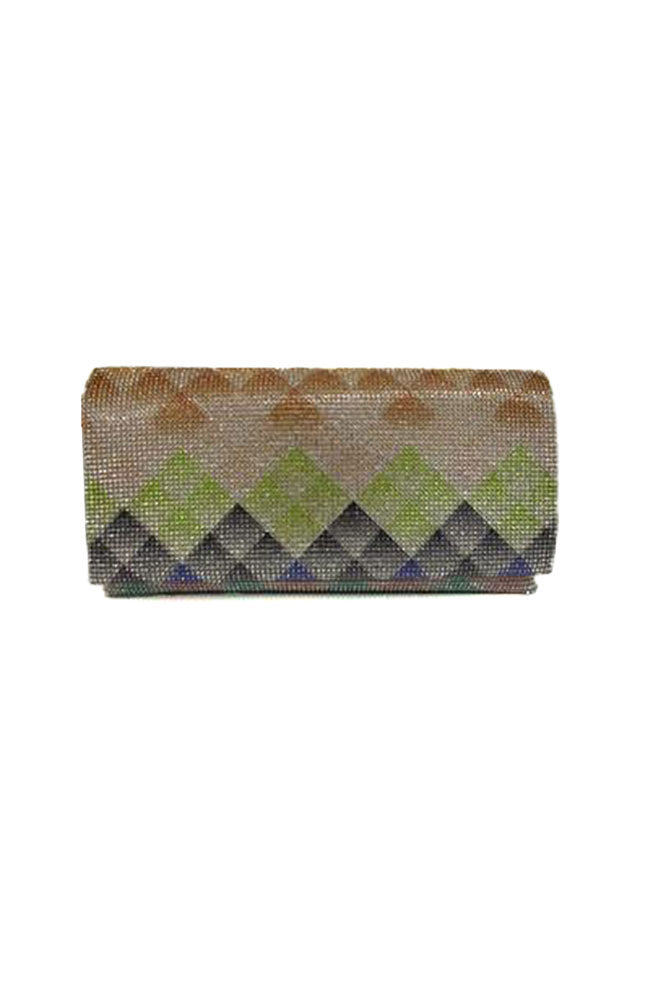 Fold Over Clutch Crystal Ombre