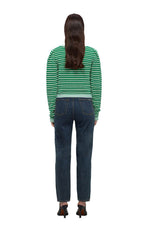Green Rope Knit Cardigan