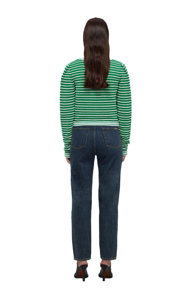 Green Rope Knit Cardigan