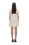 Ivory Tape Yarn Stripe Knit Dress