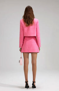 Pink Boucle Jacket