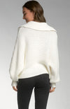V Neck Open Collar Sweater