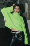 Turtleneck Cable Sweater