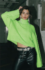 Turtleneck Cable Sweater