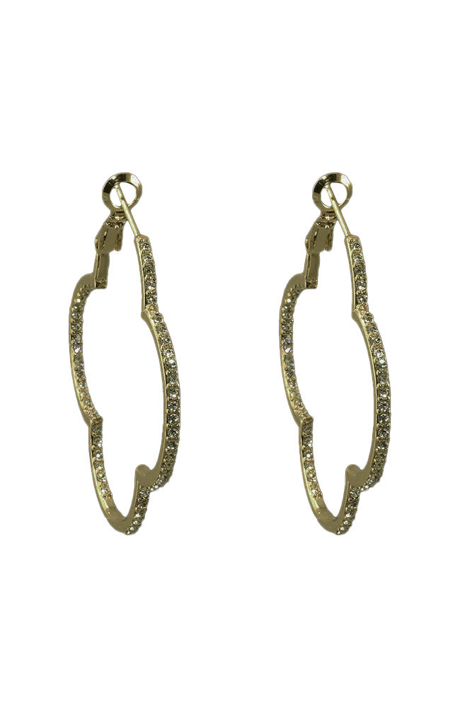 Open Inside Out Clover Earring
