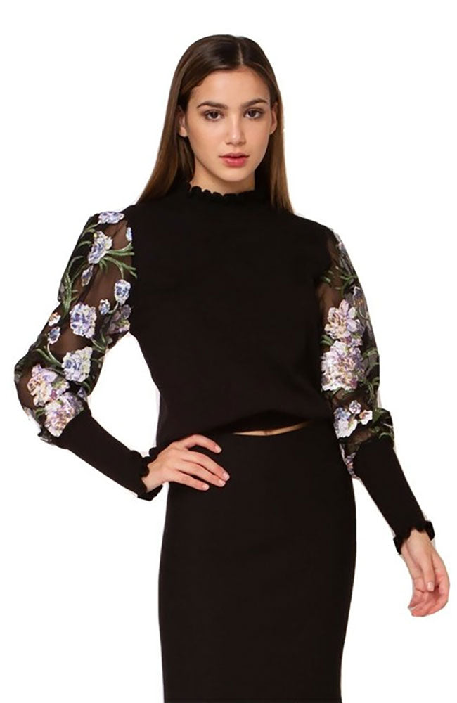 Floral Beaded Top