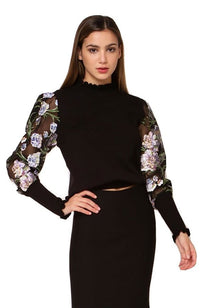 Floral Beaded Top