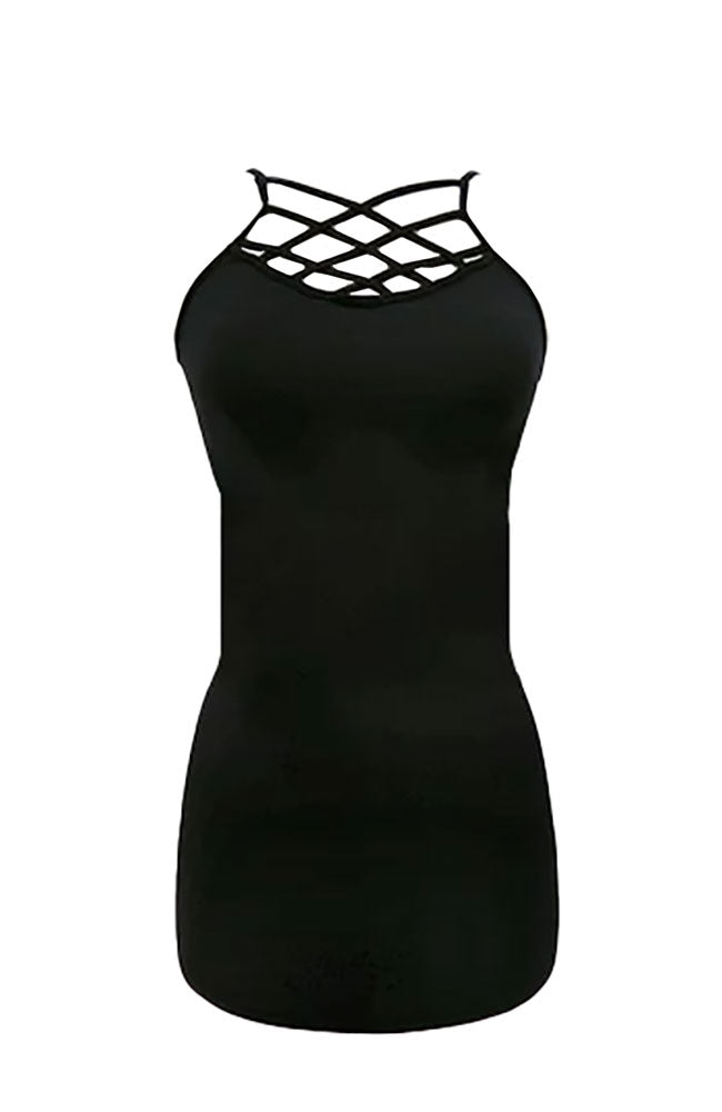 Reversible Crisscross Round Long Cami