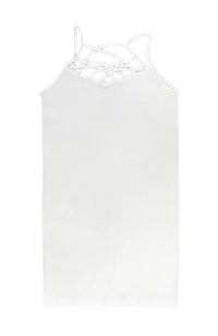 Reversible Crisscross Round Long Cami