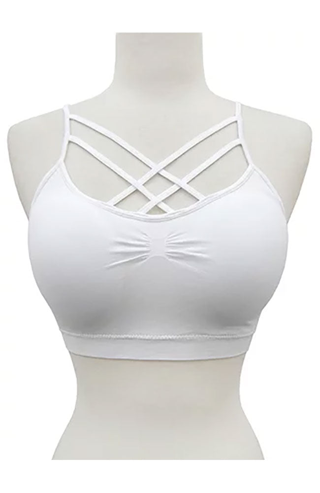 Crisscross Bra w/Adj Straps