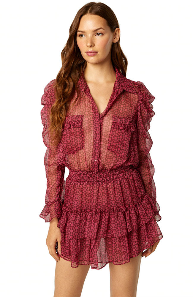 Anika Dress in Cardinal Tile