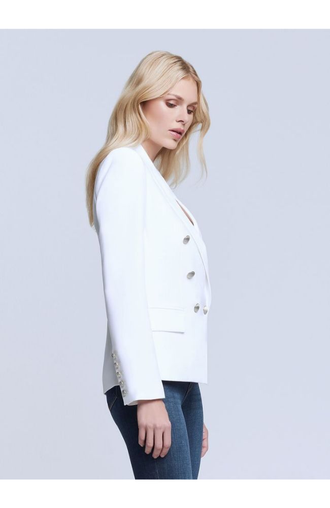 Kenzie Double Breasted Blazer Ivory