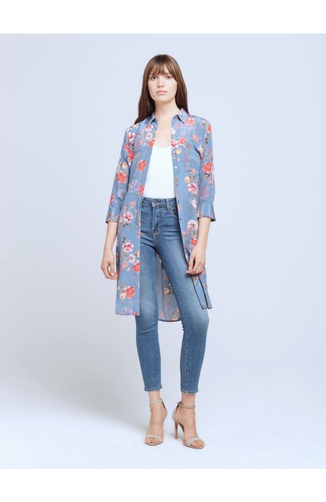 Stella Short Shirtdress in Antique Rose