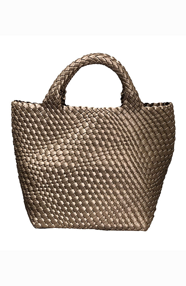 Gold Basketweave Handbag