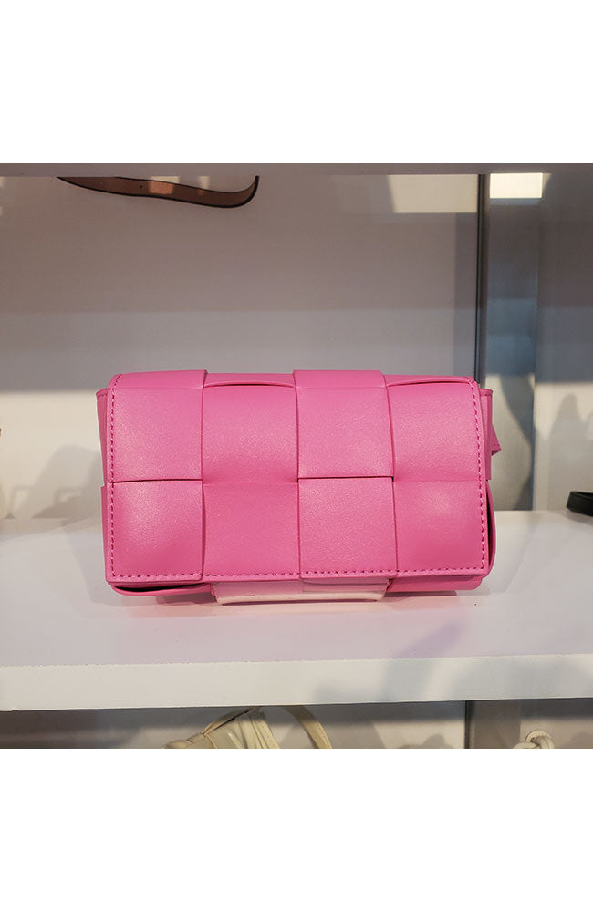 Fuschia Woven Belt Bag