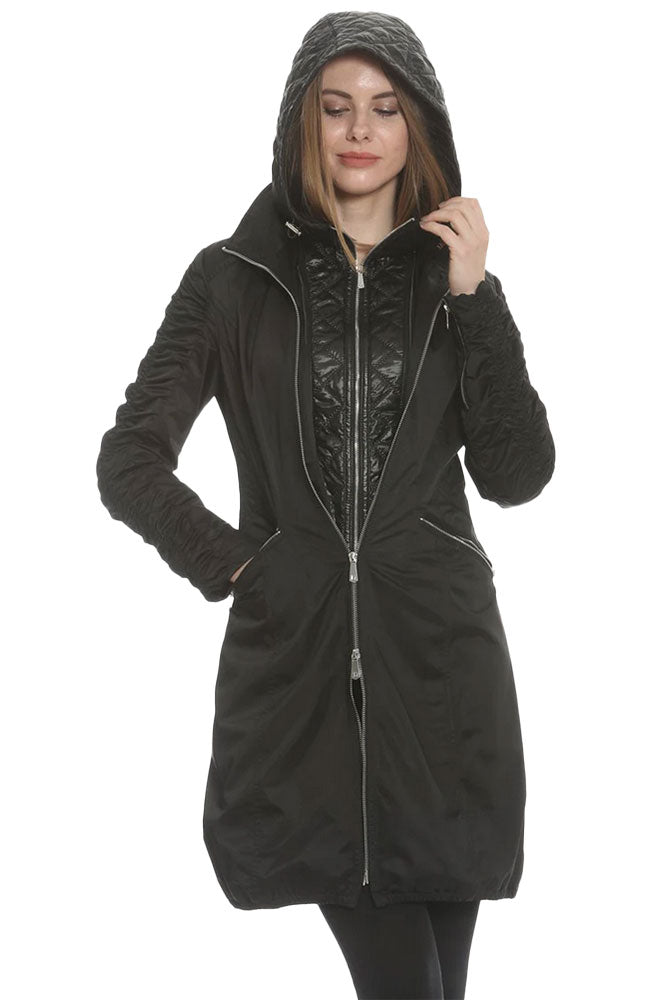Ula Quilted Rain Coat Zipout Vest