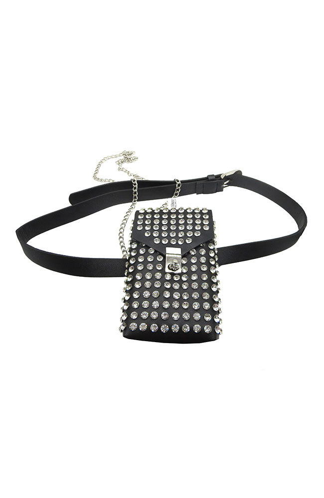 Crystal Stud Cell Bag