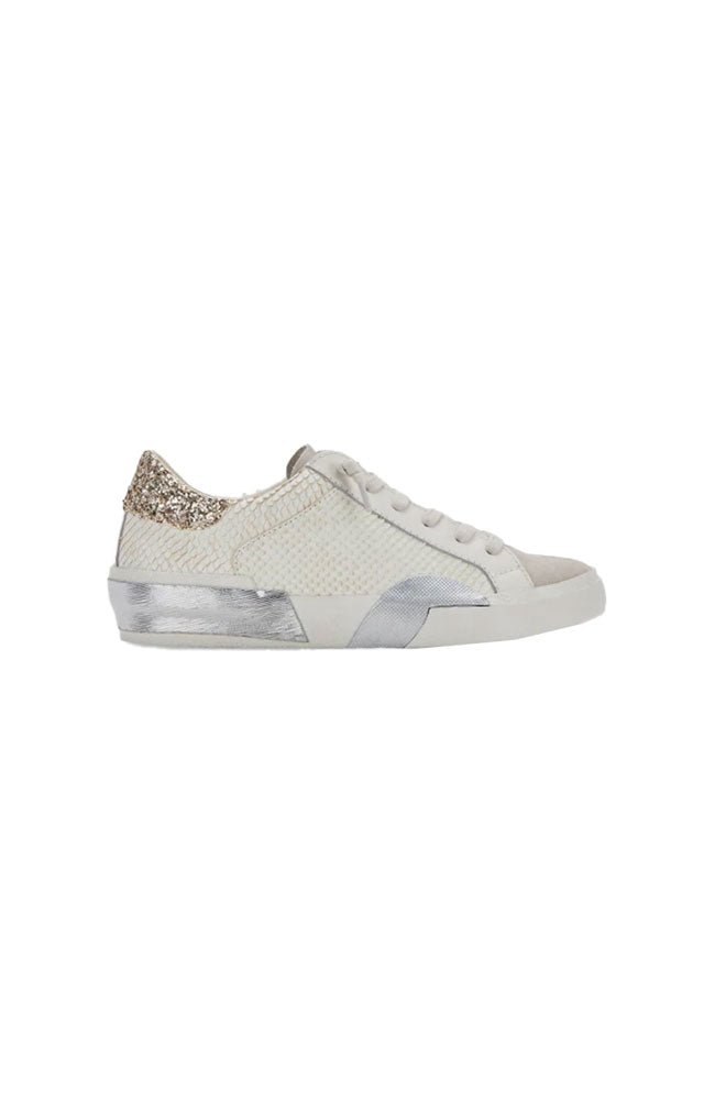 Zina Sneaker in Off White Leather