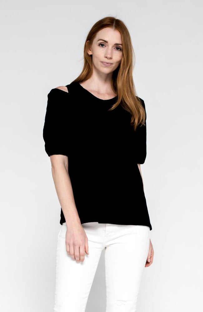 Cut Out Shoulder Tee