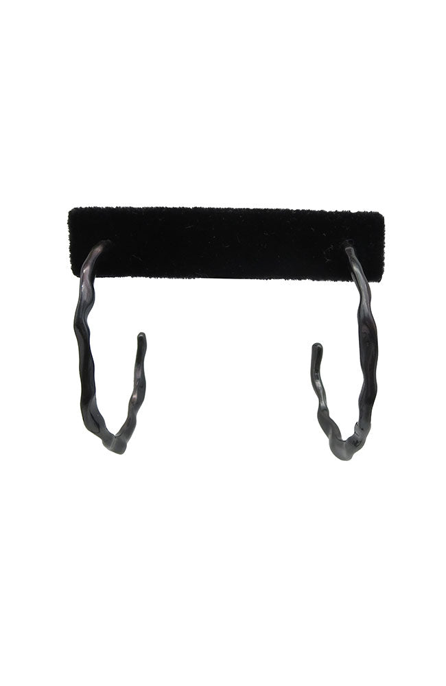 Cocoa Hammered Half Hoop