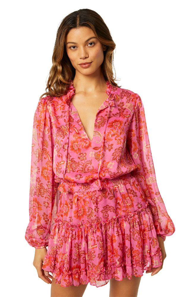 Lorena Dress in Careyes Floral
