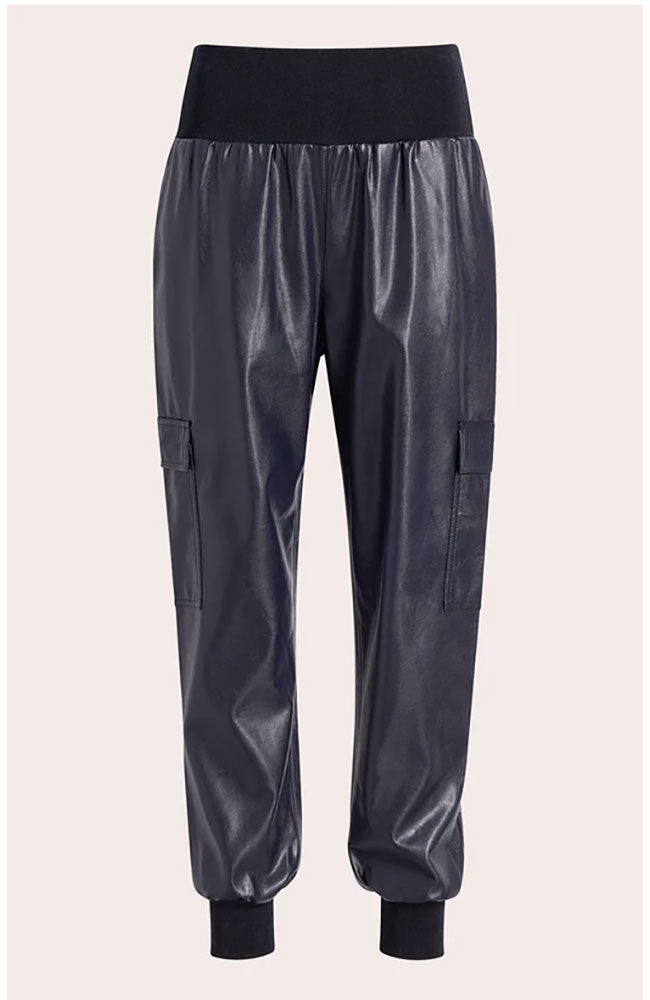 Faux Lthr Giles Pant Navy