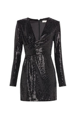Esme Dress in Black Sparkle
