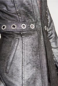 Metallic Jacket with Grommets