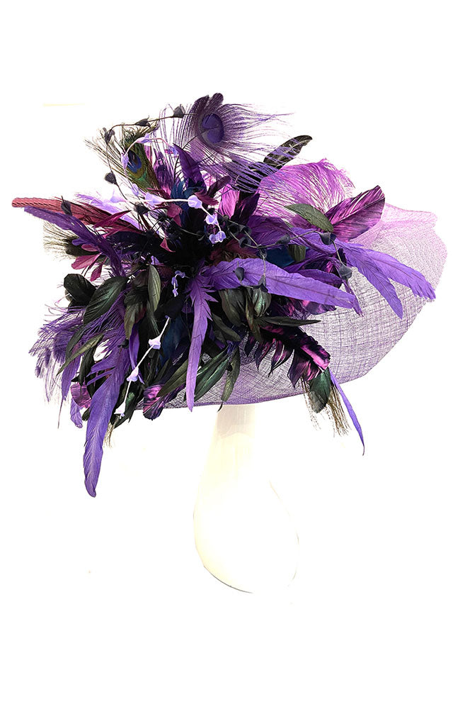Fantastic Purple Brimmed Hat