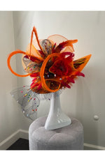 Out of the Box Orange Hat with Black Netting