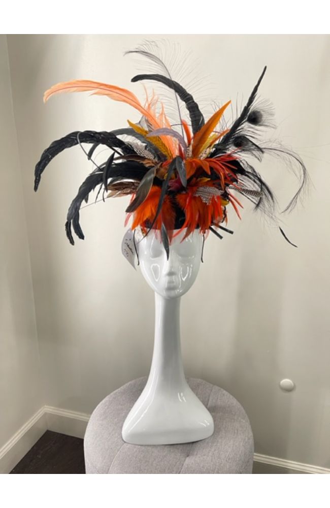 Seductive Orange Fascinator
