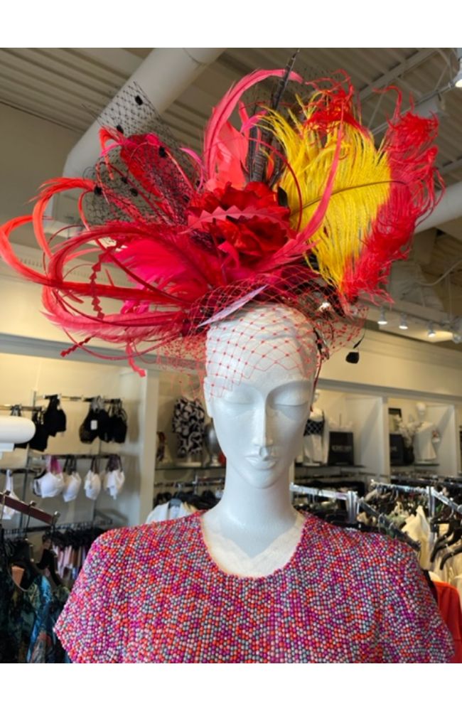 Spring Has Come Red Yellow Fascinator