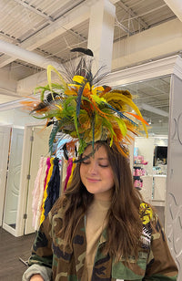 Gold Finger Hat Beaded Headband