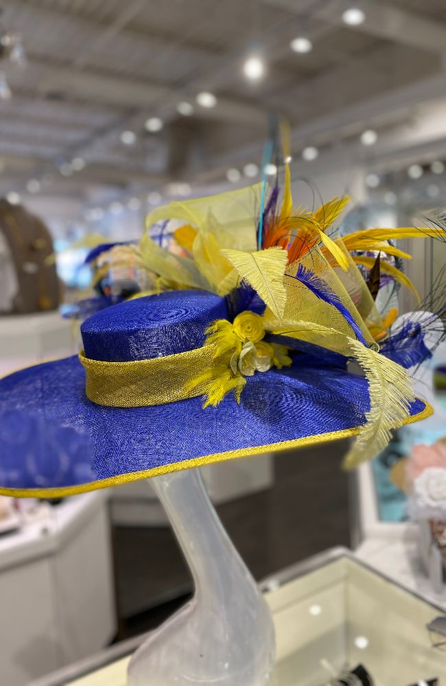 Outrageous Hat Blue Yellow