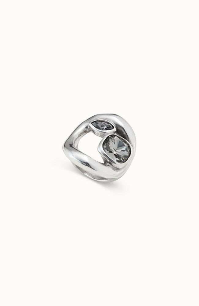 Together Grey Silver Ring 7.5