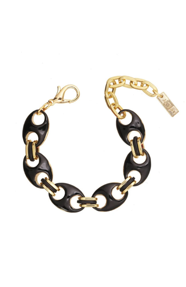 Amherst Rev Enamel Bracelet Black White