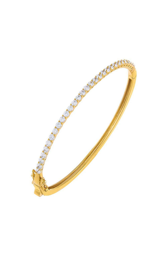 Classic Tennis Bangle Gold 2MM