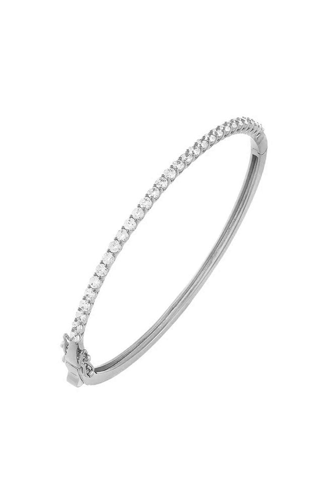 Classic Tennis Bangle Silver 2MM