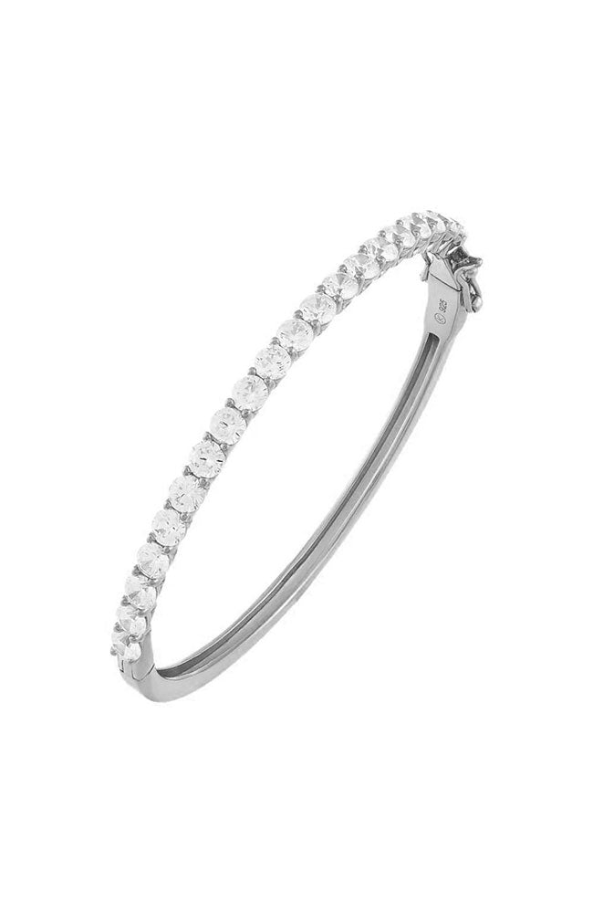 Classic Tennis Bangle Silver 4MM