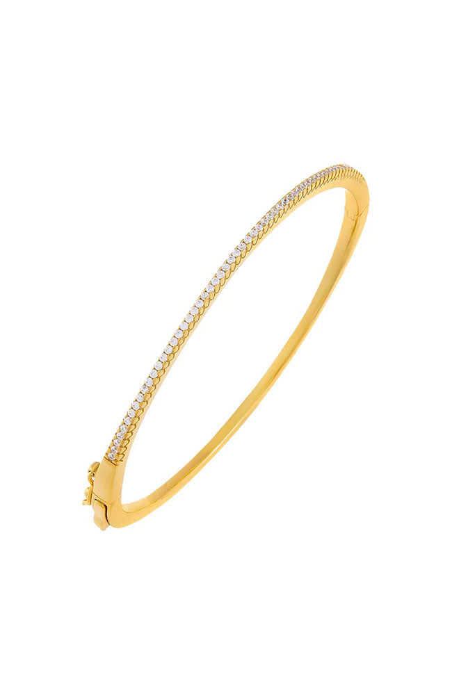 Pave Bangle in Gold