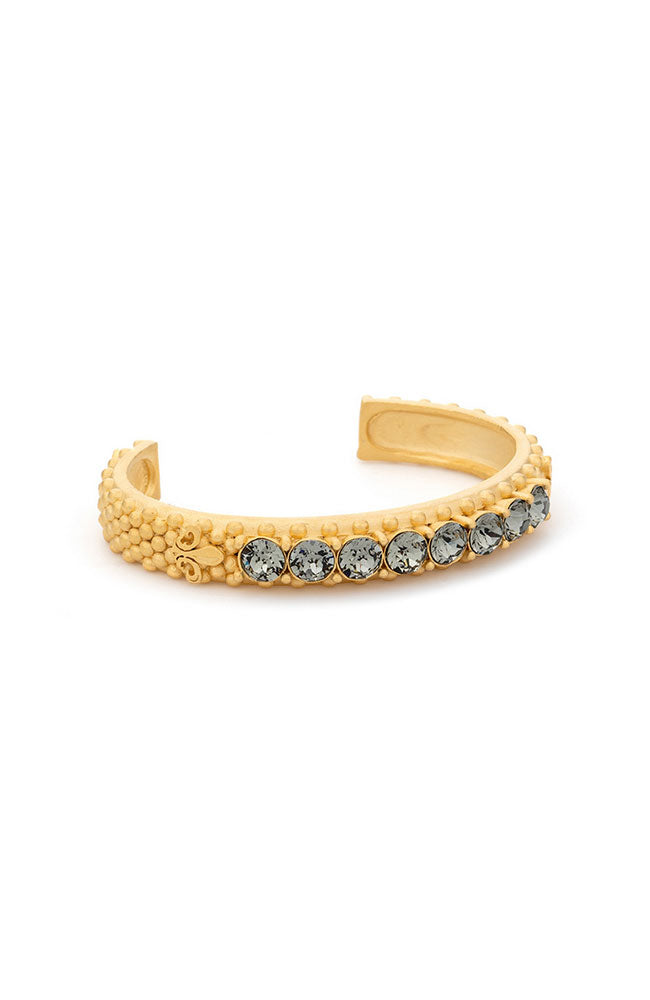 24k Clad Bracelet Black Diamond